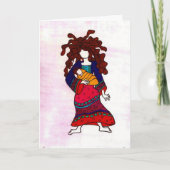 女性および子供 カード (正面)