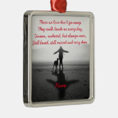 女性および犬-世界の唯一の物 メタルオーナメント (右)