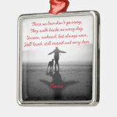 女性および犬-世界の唯一の物 メタルオーナメント (左)