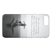 女性および犬-世界の唯一の物 Case-Mate iPhoneケース (裏面(横))