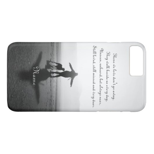 女性および犬-世界の唯一の物 Case-Mate iPhoneケース (裏面(横))