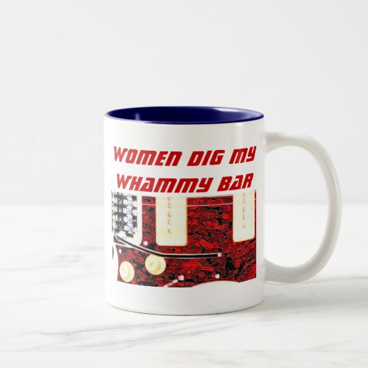 女性およびWhammyのバー ツートーンマグカップ (右)