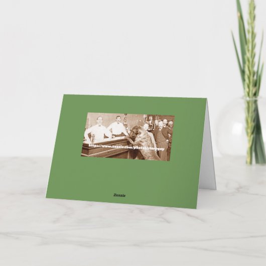 女性お尻ハッピー50誕生日カードおもしろいヴィンテージ カード (裏面)