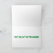 女性お尻ハッピー50誕生日カードおもしろいヴィンテージ カード (内部)