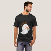 女性かわいいレトロ幽霊本読の本愛好家F Tシャツ (正面フル)