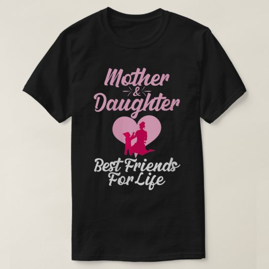 女性かわいい母の日Tシャツ母と娘Ta Tシャツ (デザイン正面)