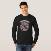 女性かわいい認定ドナツクイーンフードユーモア Tシャツ (正面フル)