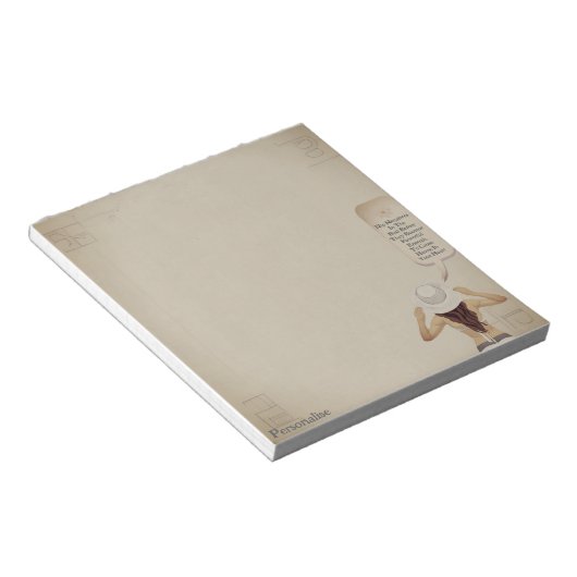 女性かわいらしのやる気を起こさせる引用文スクラップブック用紙 ノートパッド (アングル)