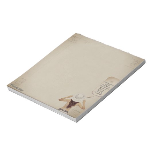 女性かわいらしのやる気を起こさせる引用文スクラップブック用紙 ノートパッド (回転)