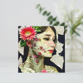 女性かわいらしアートコラージュ (スタンド正面)