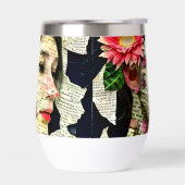 女性かわいらしアートコラージュ (左面)