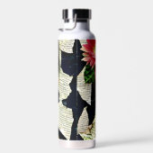 女性かわいらしアートコラージュ ウォーターボトル (右面)