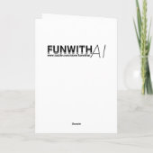 女性かわいらしアートコラージュ |考えの概要 カード (裏面)