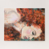 女性かわいらしパズル ジグソーパズル (横)