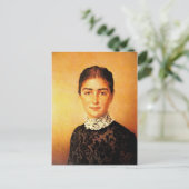 女性かわいらしポートレート ポストカード (スタンド正面)