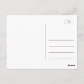 女性かわいらし向けピンクの野生バラ花 ポストカード (裏面)