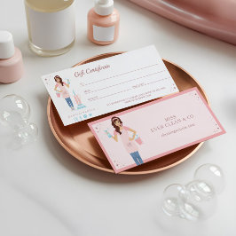 女性かわいらし清掃業者贈与証