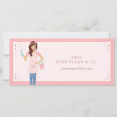 女性かわいらし清掃業者贈与証 (正面)