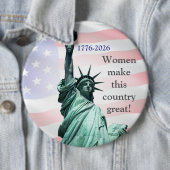 女性がこの国を偉大にする!ボタン 4 缶バッジ (インサイチュ)