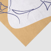 女性がコーヒーを飲むラインアートスケッチのポスター 薄葉紙 (詳細)