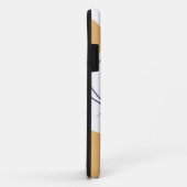 女性がコーヒーを飲むラインアートスケッチのポスター Case-Mate iPhoneケース (裏面/右)