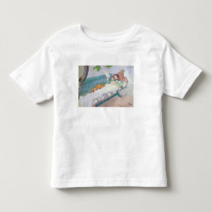 女性がベンチに横たわる， 1913 (紙上のw/c) トドラーTシャツ