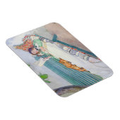 女性がベンチに横たわる, 1913 (紙上のw/c) マグネット (右側)