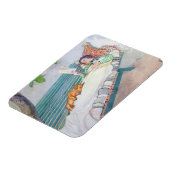 女性がベンチに横たわる, 1913 (紙上のw/c) マグネット (左側)