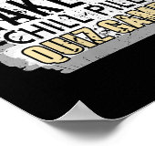 女性がマインドポーズクイズおもしろいゲーリラックスムのリンを取る ポスター (角)