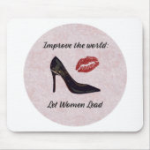 女性がリードする力の強化 マウスパッド (正面)