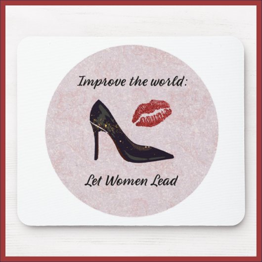 女性がリードする力の強化 マウスパッド