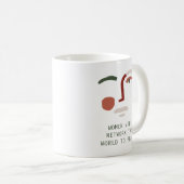 女性が世界を平和に導く コーヒーマグカップ (正面右)