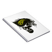 女性が付いているLiberty Anarchoの資本家によってずたずたに裂かれる旗 ノートブック (右側)