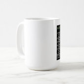 女性が使用する5つの致命的な言葉 コーヒーマグカップ (正面左)