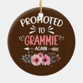 女性が再びグラミーに昇進フラワーニュー セラミックオーナメント (裏面)