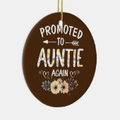 女性が再び叔母に昇進する花新しい叔母 セラミックオーナメント (右)