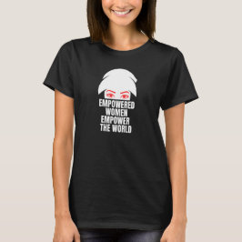 女性が力を得ると世界が変わる 国際女性デー Tシャツ