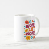 女性が女性を応援 コーヒーマグカップ (正面右)