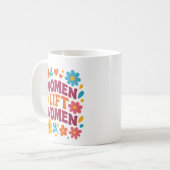 女性が女性を応援 コーヒーマグカップ (正面左)