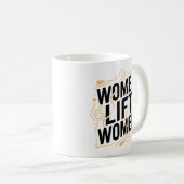 女性が女性を応援 コーヒーマグカップ (正面右)