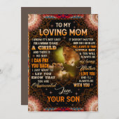 女性が子供を育てるのは簡単ではない 招待状 (正面/裏面)