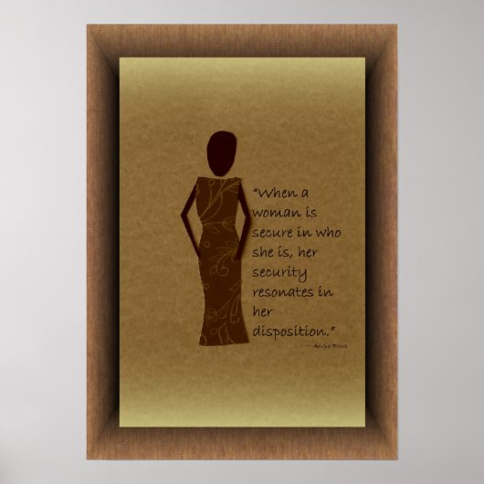 女性が安全なポスター ポスター (正面)