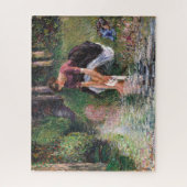 女性が彼女の足カミーリピサロ ジグソーパズル (縦)