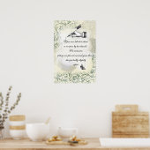 「女性が手にする」引用文 ポスター (キッチン)