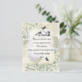 「女性が手にする」引用文 ポストカード (スタンド正面)