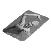 女性が手を振る マグネット (左側)