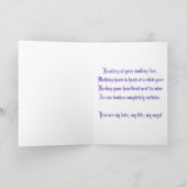 女性が手を握って愛は…..... カード (内部)