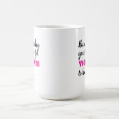 女性が抗議する権利のために投票した日を迎えよう コーヒーマグカップ (中央)