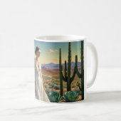 女性が描く美しい風景スピリチュアルアート コーヒーマグカップ (正面右)