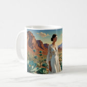 女性が描く美しい風景スピリチュアルアート コーヒーマグカップ (正面左)